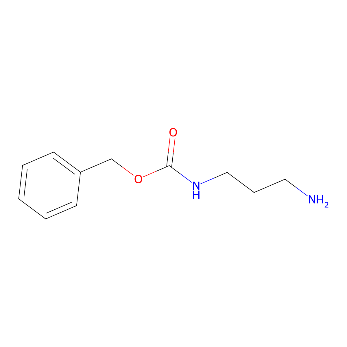Benzyl (3-aminopropyl)carbamate molecular structure, CAS 46460-73-5
