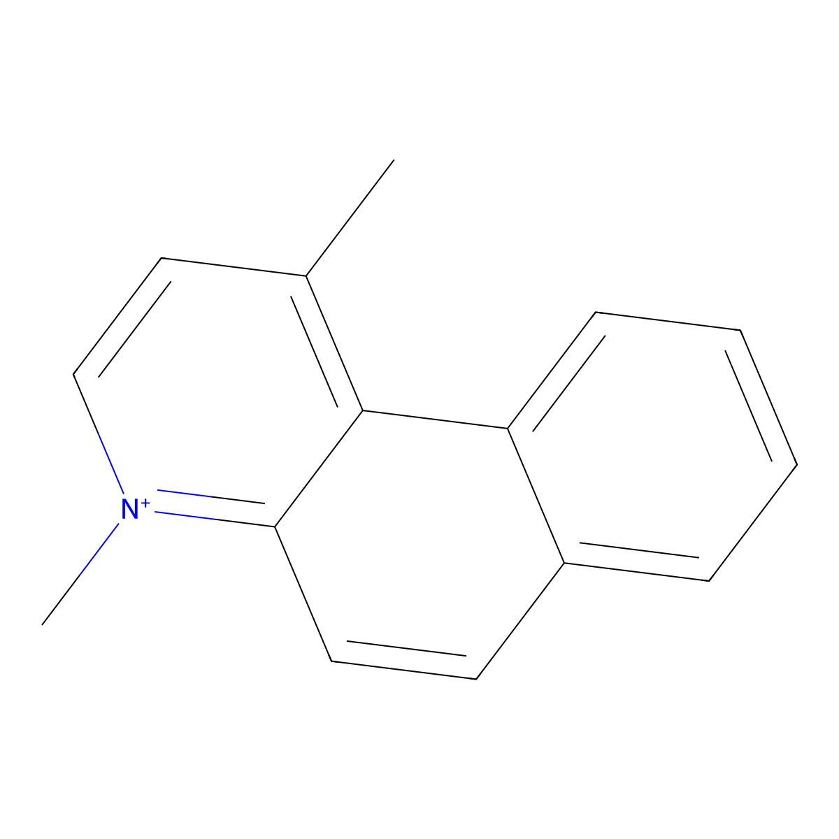 1,4-Dimethylbenzo[F]quinolin-4-ium molecular structure, CAS 46484-94-0
