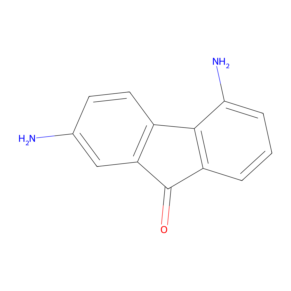2,5-Diamino-9H-fluoren-9-one molecular structure, CAS 46487-37-0