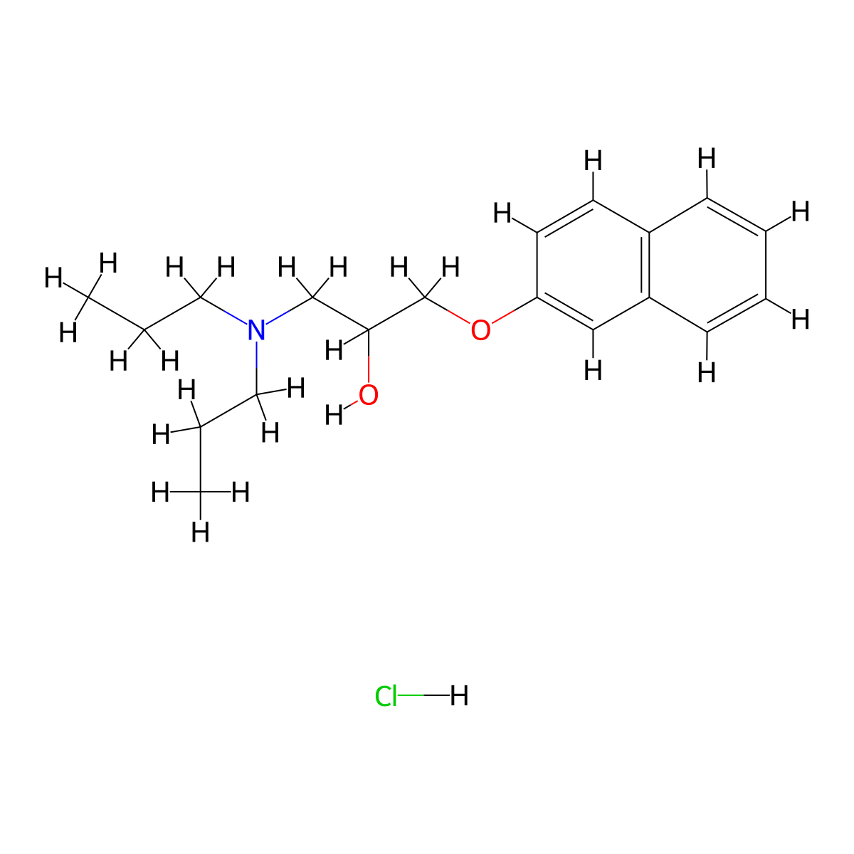 1-(Dipropylamino)-3-(naphthalen-2-yloxy)propan-2-ol hydrochloride molecular structure, CAS 464877-37-0