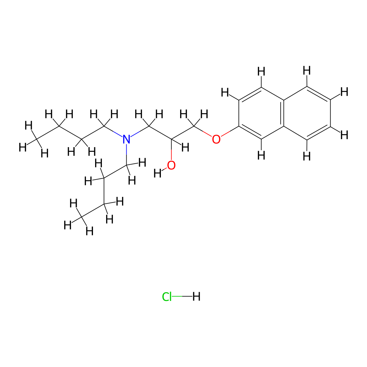 1-(Dibutylamino)-3-(naphthalen-2-yloxy)propan-2-ol hydrochloride molecular structure, CAS 464877-38-1