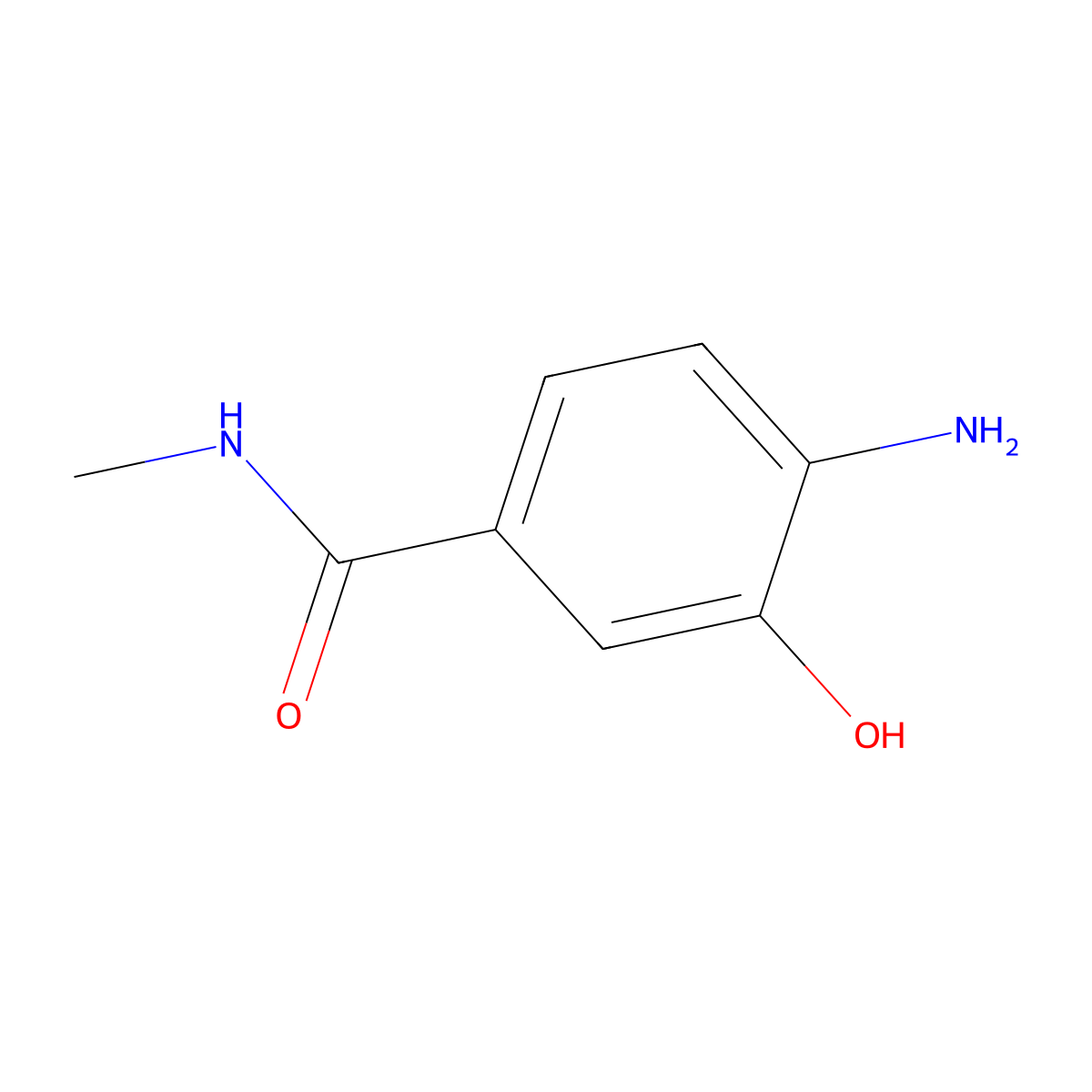 4-Amino-3-hydroxy-N-methylbenzamide molecular structure, CAS 464913-01-7