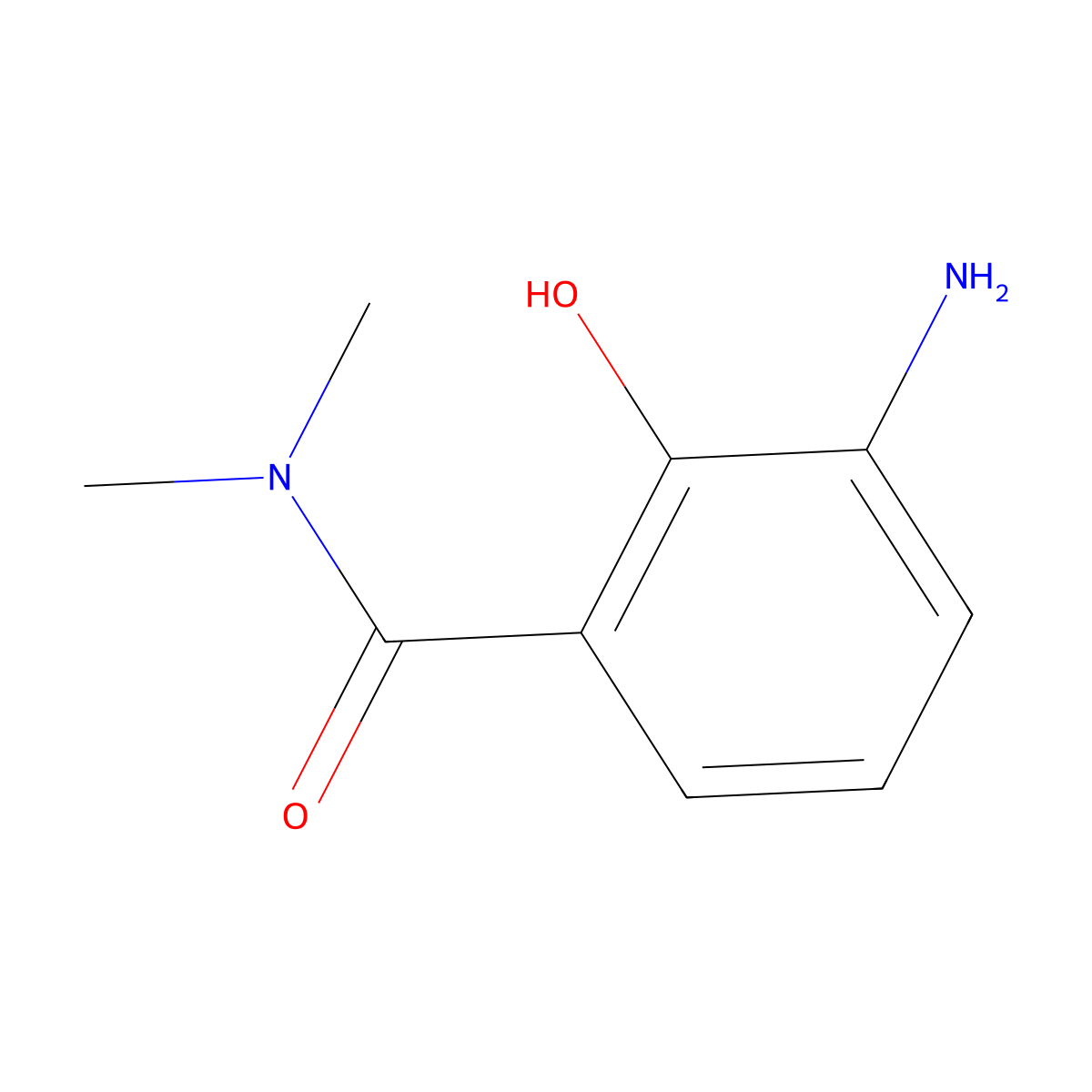 3-Amino-2-hydroxy-N,N-dimethylbenzamide molecular structure, CAS 464913-11-9