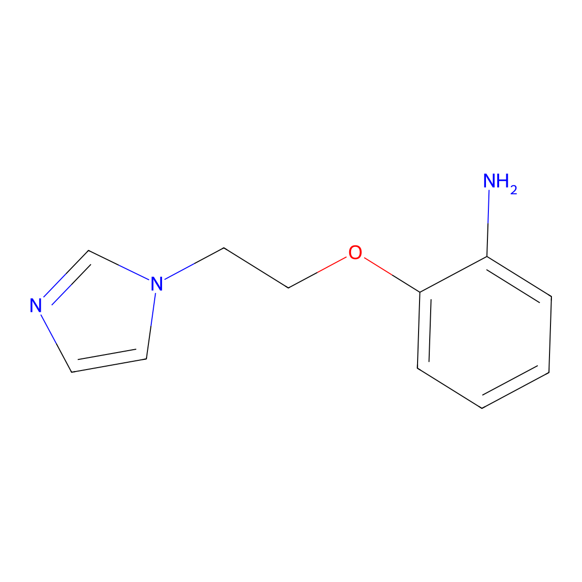 2-[2-(1H-imidazol-1-yl)ethoxy]aniline molecular structure, CAS 464913-73-3