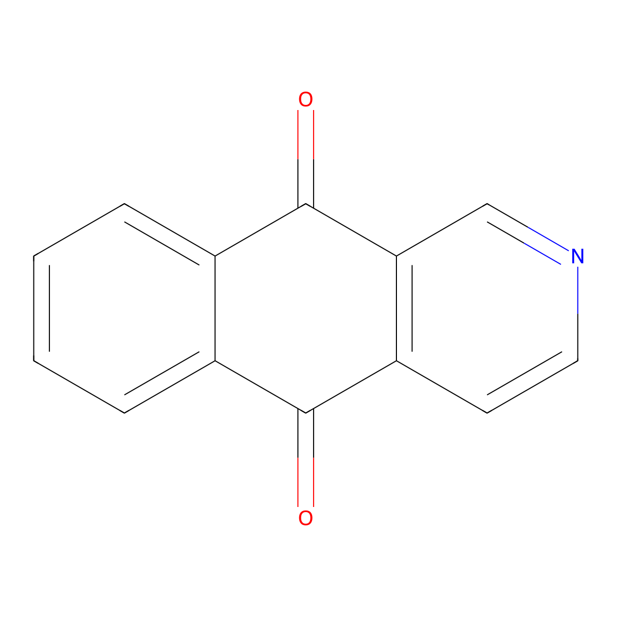 Benzo(g)isoquinoline-5,10-dione molecular structure, CAS 46492-08-4