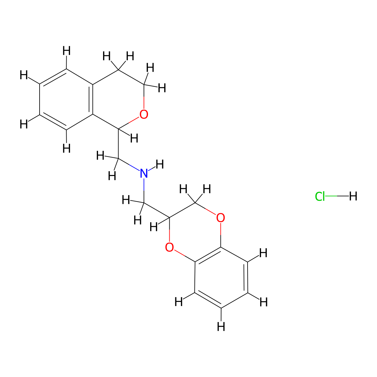 1-(2,3-Dihydrobenzo[b][1,4]dioxin-2-yl)-N-(isochroman-1-ylmethyl)methanamine hydrochloride molecular structure, CAS 464921-63-9