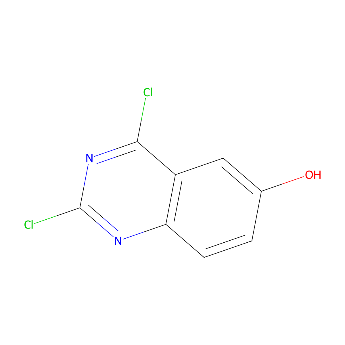 2,4-Dichloroquinazolin-6-ol molecular structure, CAS 464927-05-7