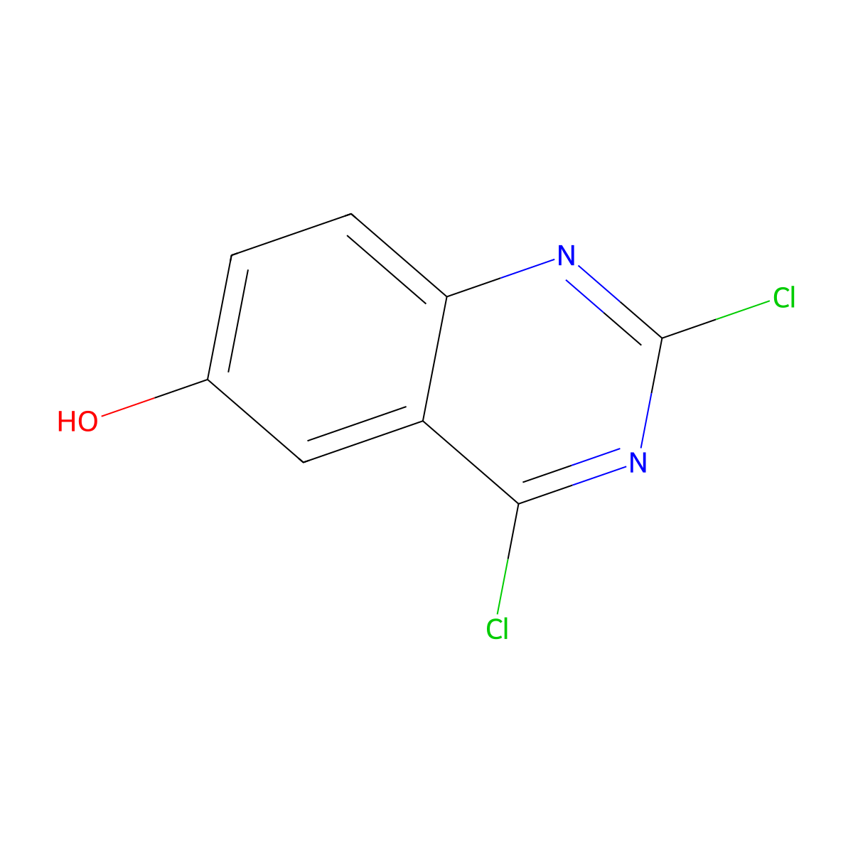 2,4-Dichloroquinazolin-6-ol molecular structure, CAS 464927-05-7