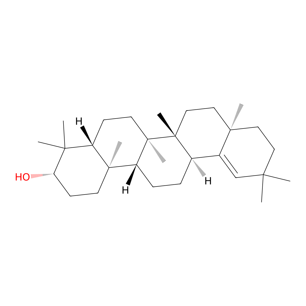 Germanicol molecular structure, CAS 465-02-1