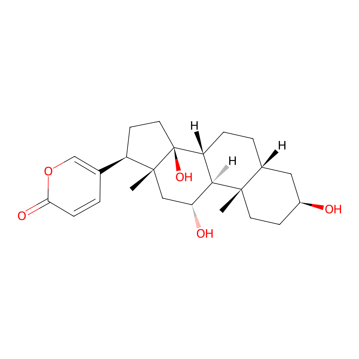Gamabufotalin molecular structure, CAS 465-11-2