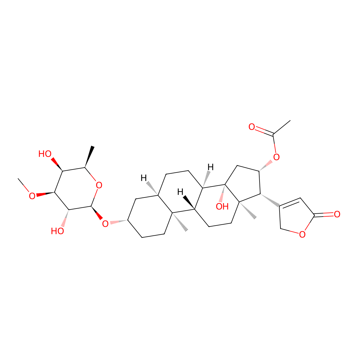 Neritaloside molecular structure, CAS 465-13-4
