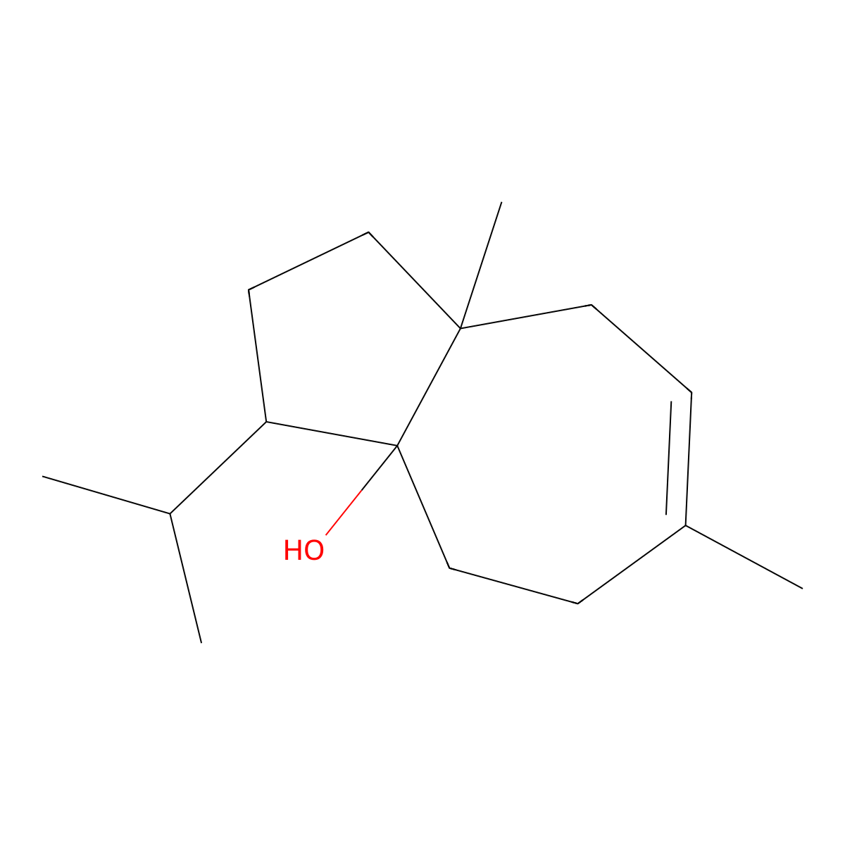 Carotol molecular structure, CAS 465-28-1