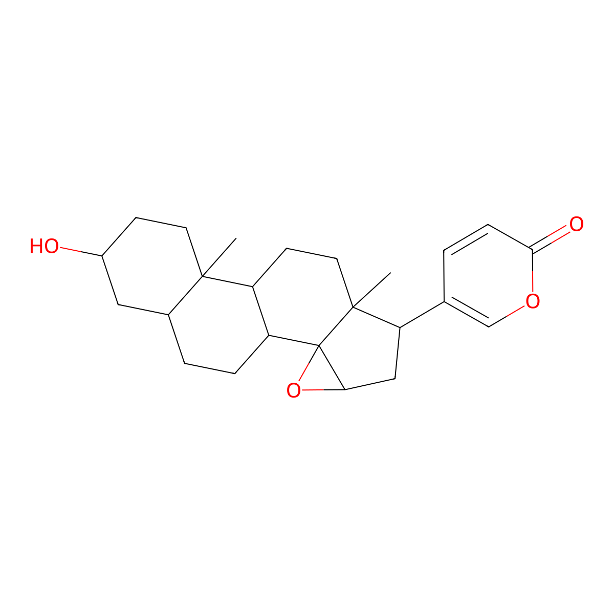 Resibufogenin molecular structure, CAS 465-39-4