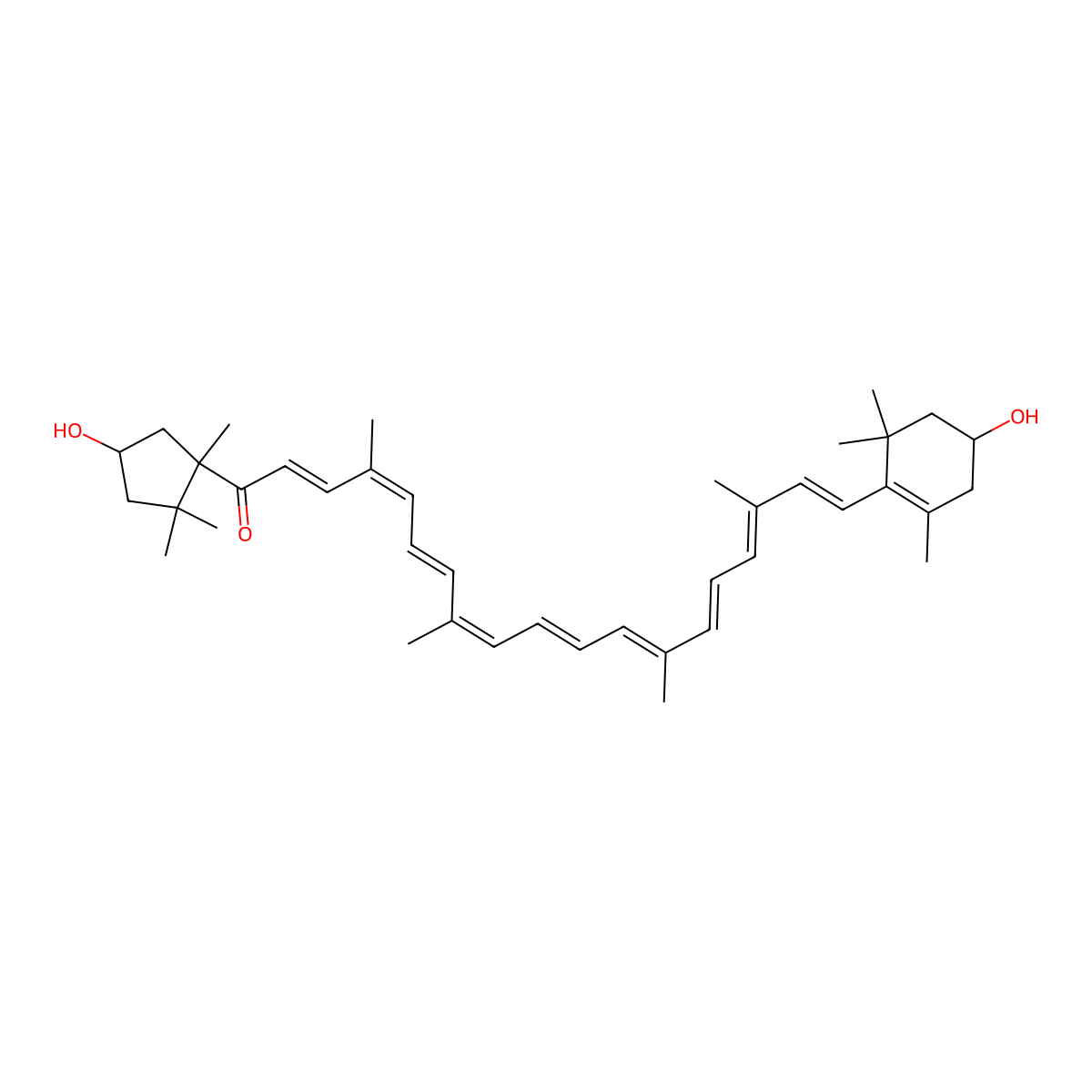 Capsanthin molecular structure, CAS 465-42-9