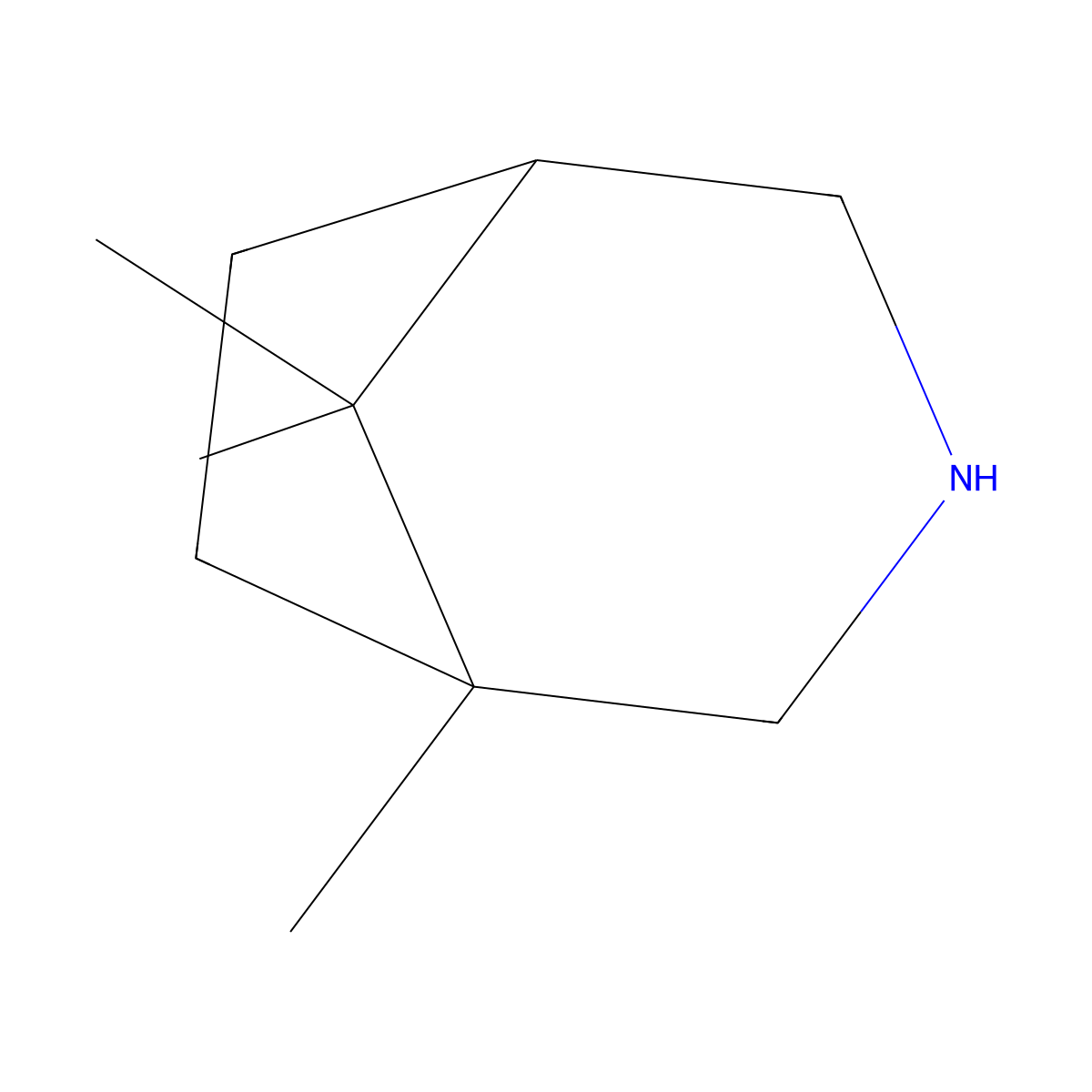 Camphidine molecular structure, CAS 465-49-6