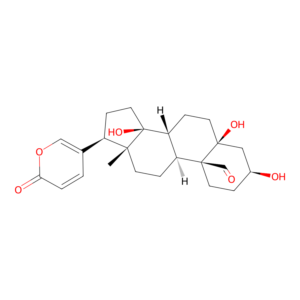 Hellebrigenin molecular structure, CAS 465-90-7