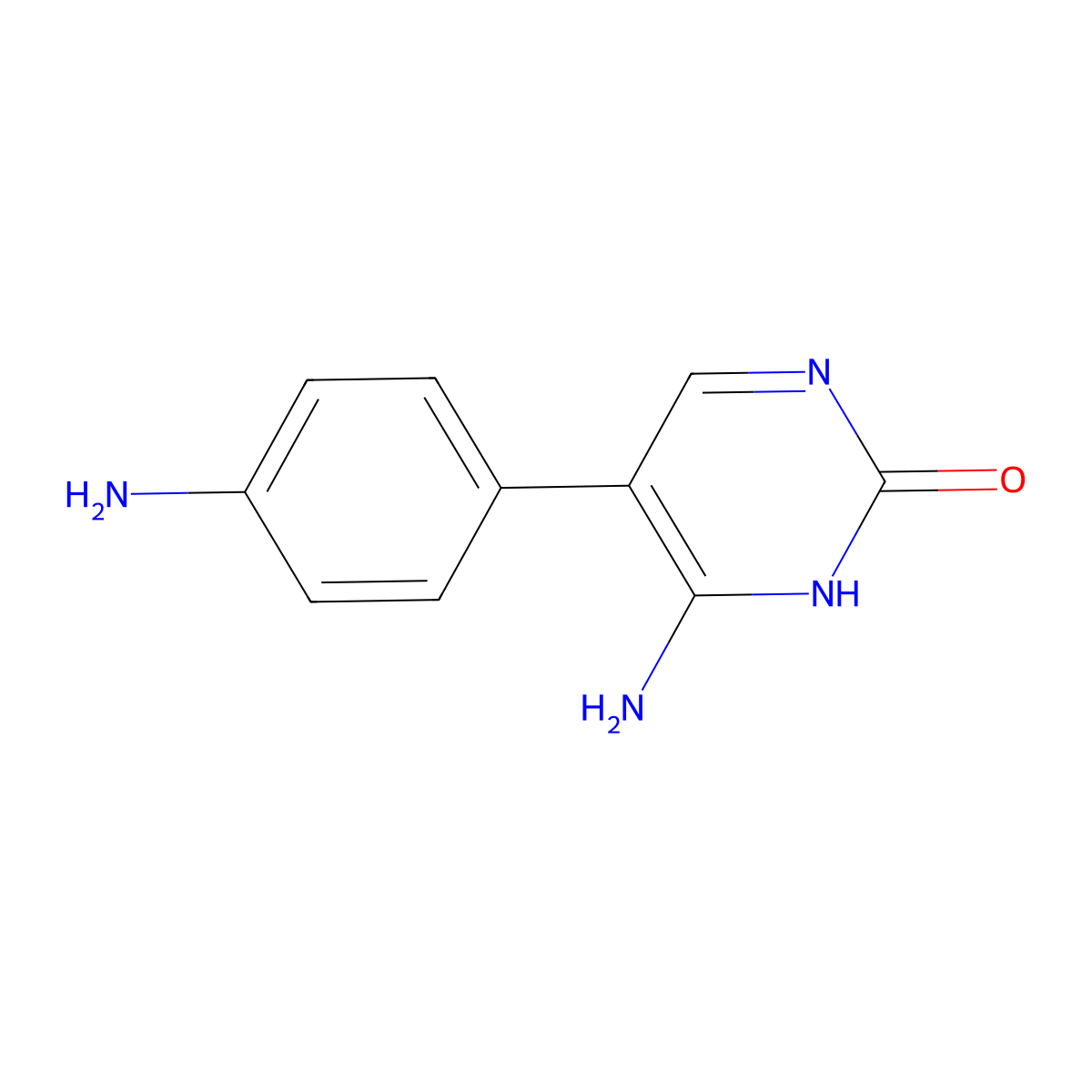 Cytosine, 5-(p-aminophenyl)- molecular structure, CAS 4650-29-7