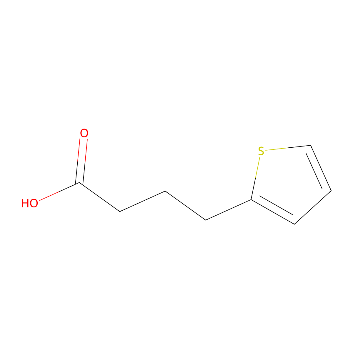 4-(2-Thienyl)Butyric Acid molecular structure, CAS 4653-11-6