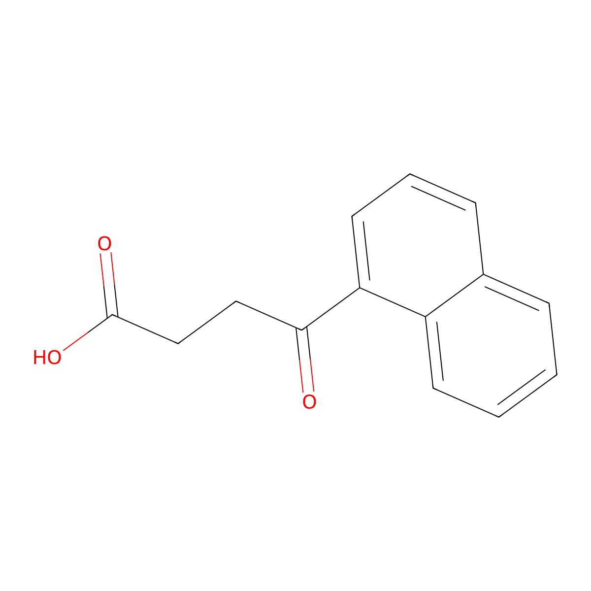 4-(1-Naphthyl)-4-oxobutanoic acid molecular structure, CAS 4653-13-8