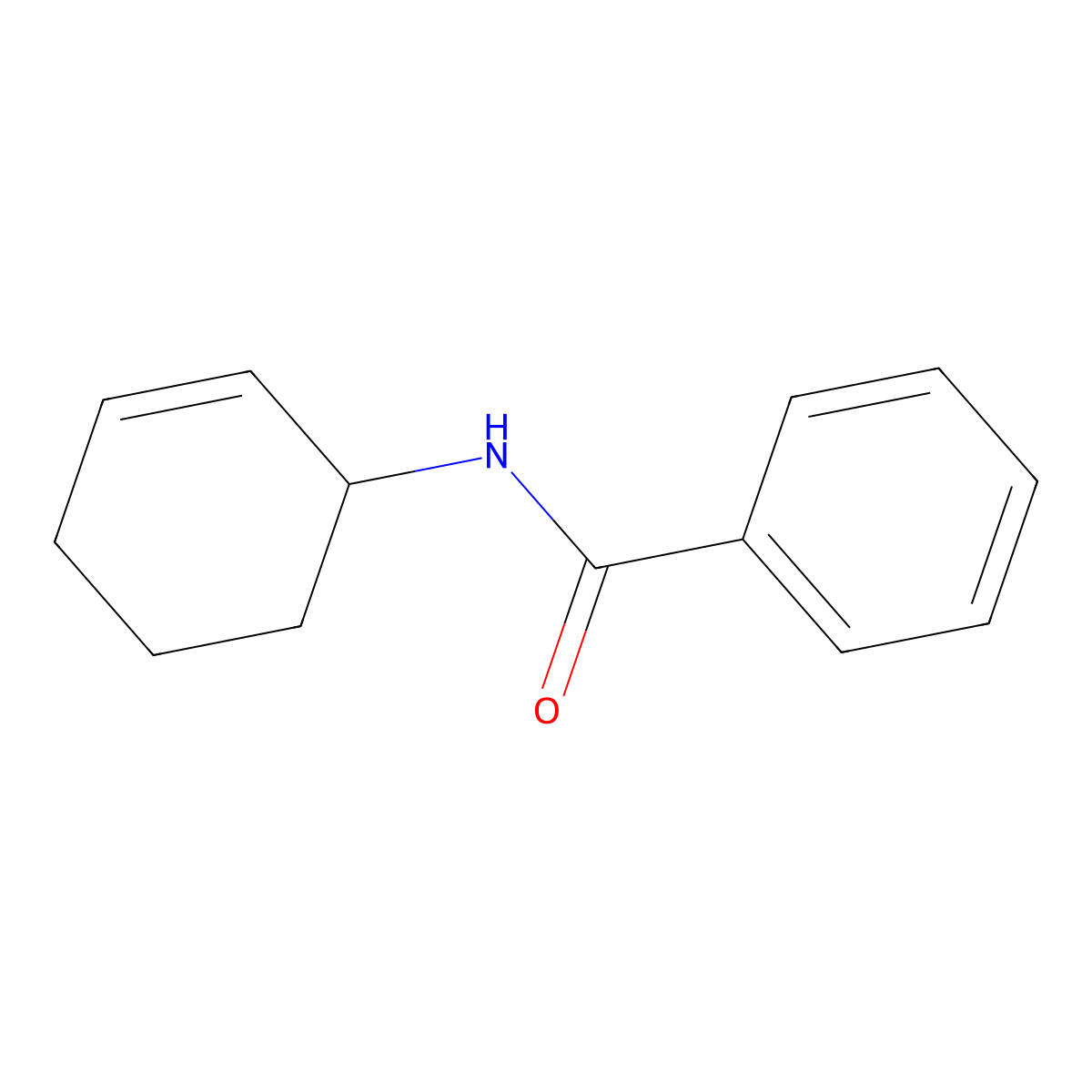 N-(1-cyclohex-2-enyl)-benzamide molecular structure, CAS 4654-36-8
