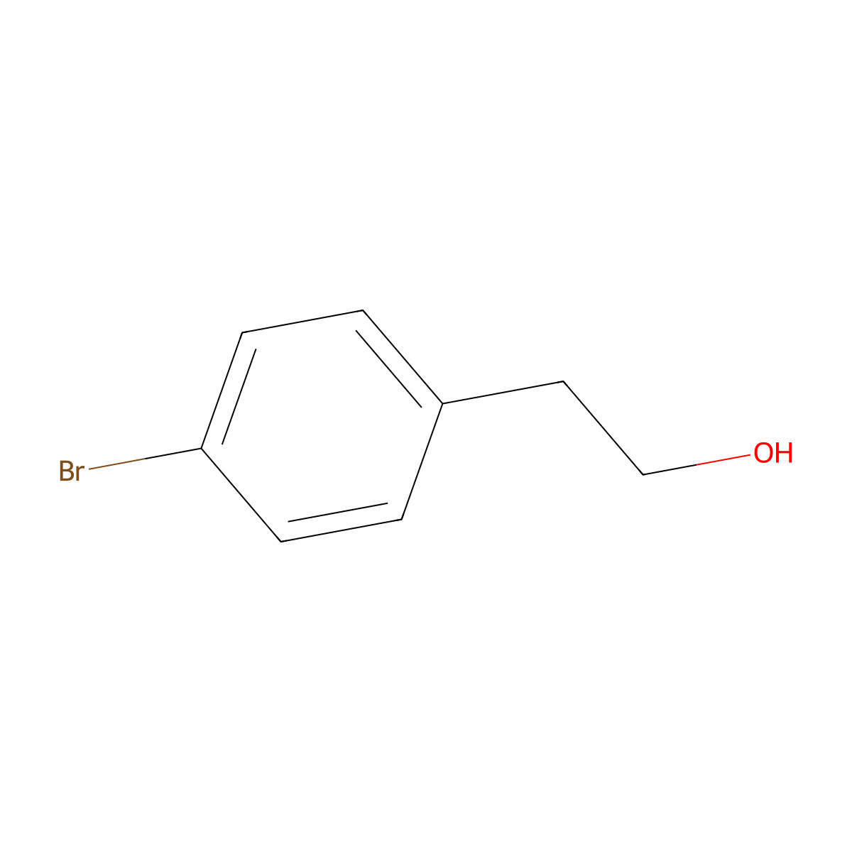 2-(4-Bromophenyl)ethanol molecular structure, CAS 4654-39-1