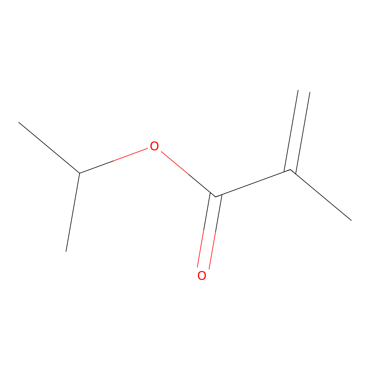 Isopropyl methacrylate molecular structure, CAS 4655-34-9
