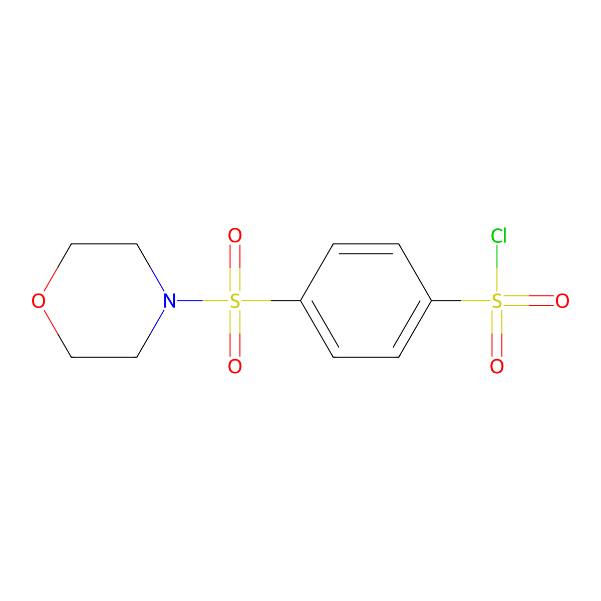 4-(Morpholine-4-sulfonyl)benzene-1-sulfonyl chloride molecular structure, CAS 465514-13-0