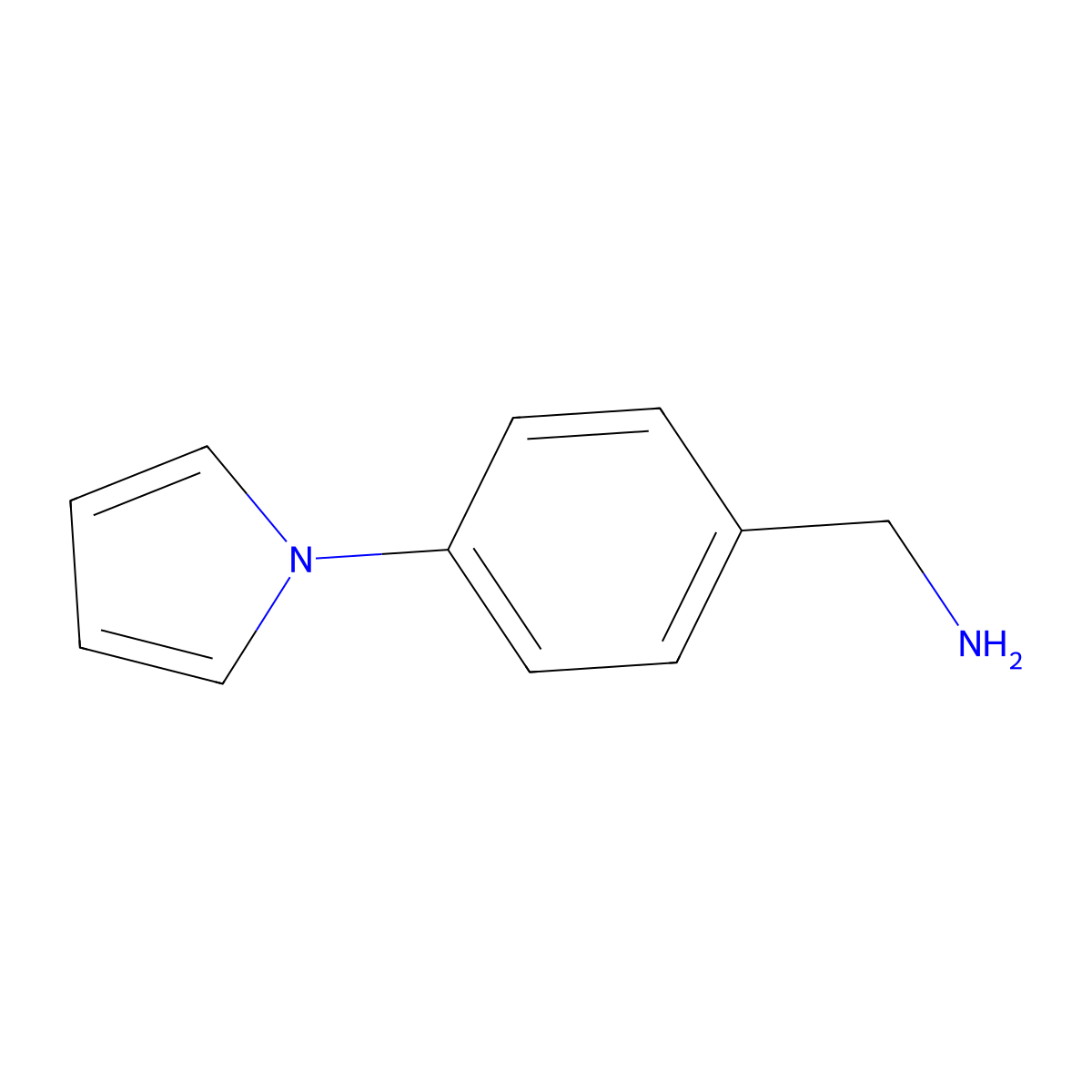 (4-Pyrrol-1-ylphenyl)methanamine molecular structure, CAS 465514-27-6