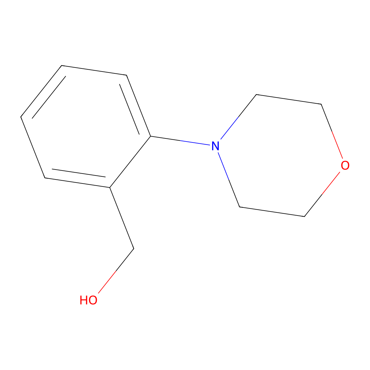 [2-(Morpholin-4-yl)phenyl]methanol molecular structure, CAS 465514-33-4