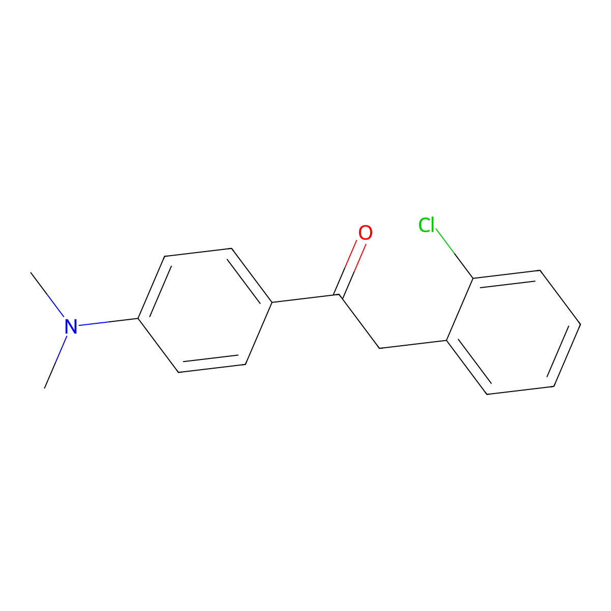2-(2-Chlorophenyl)-1-[4-(dimethylamino)phenyl]-1-ethanone molecular structure, CAS 465514-61-8