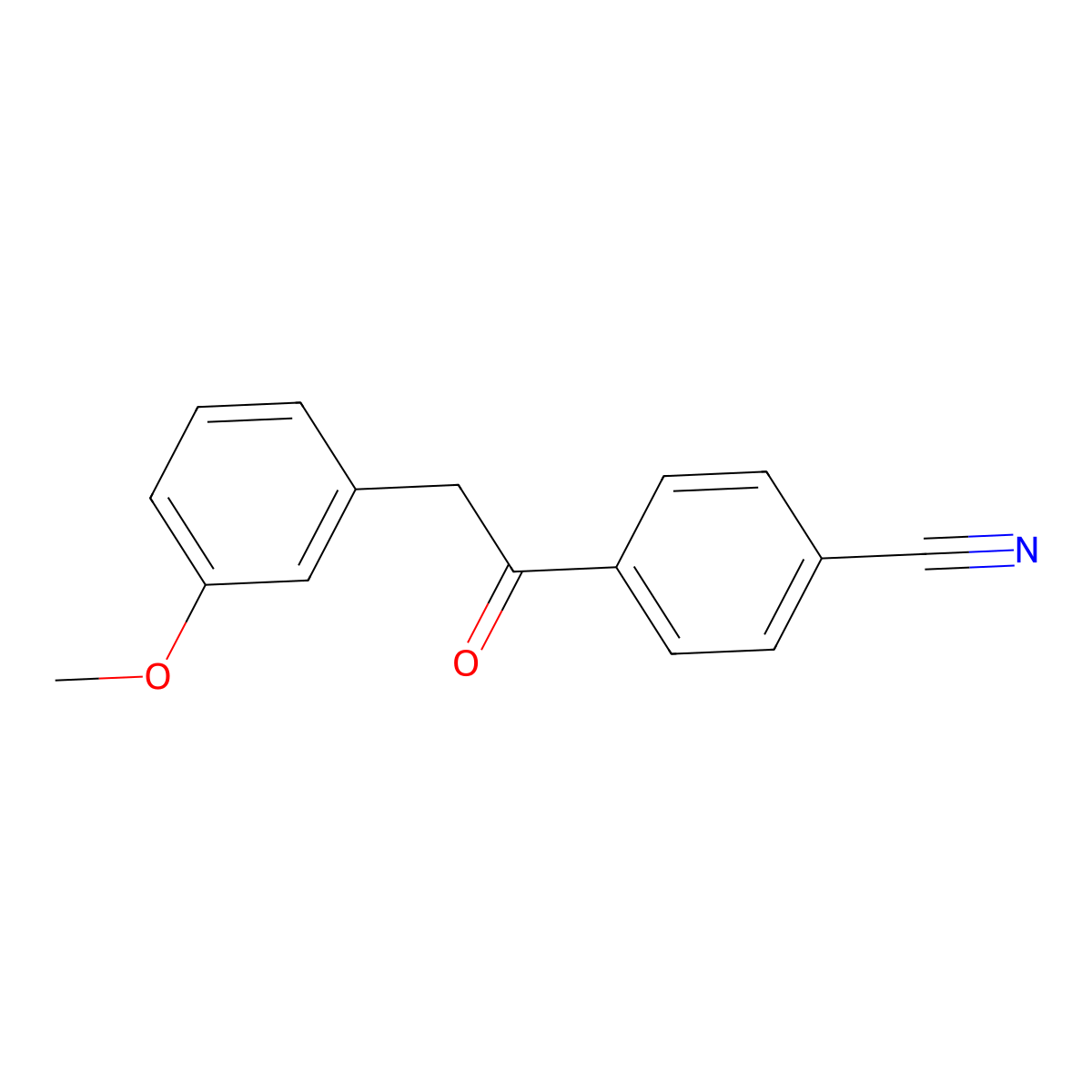 4-[2-(3-Methoxyphenyl)acetyl]benzonitrile molecular structure, CAS 465514-67-4
