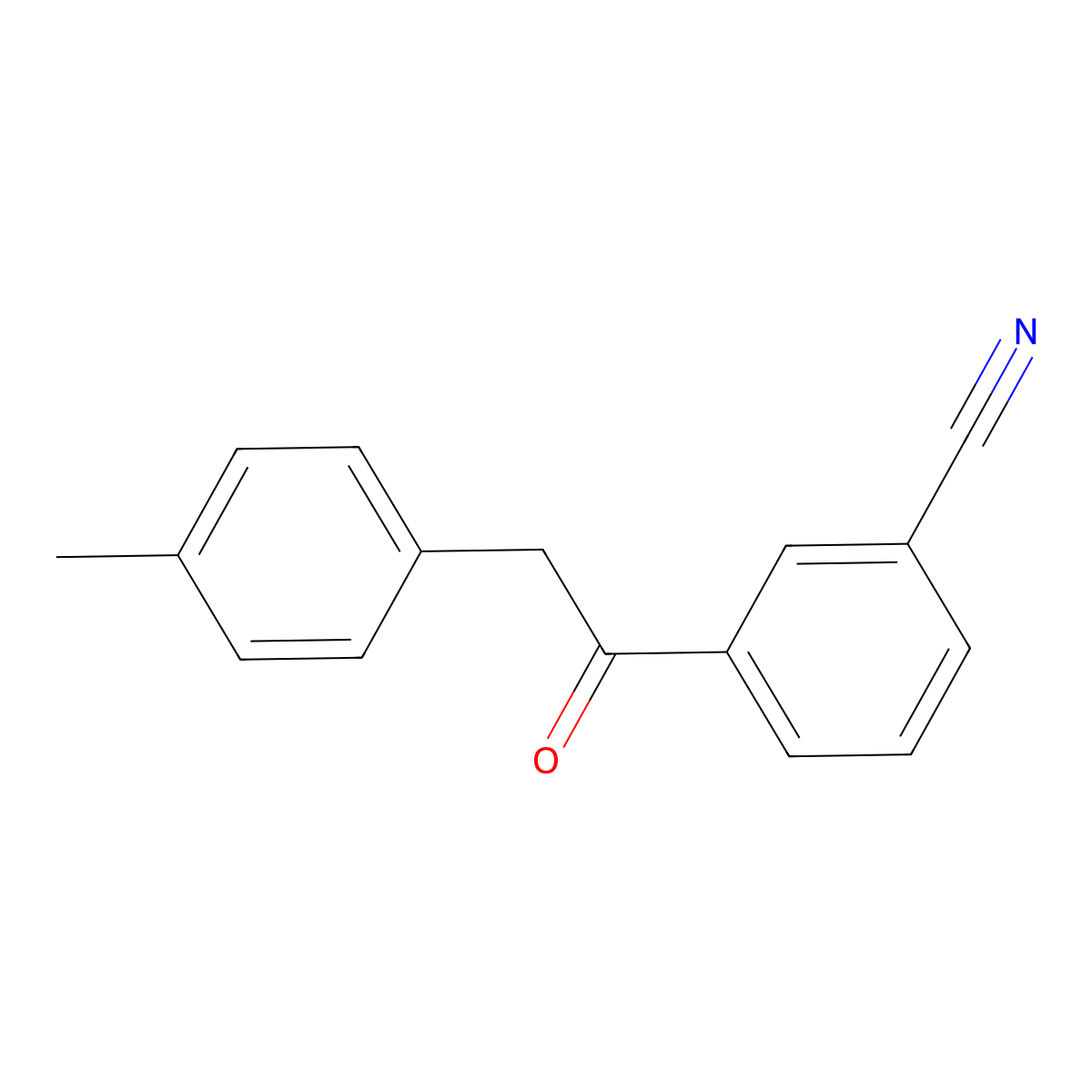 3-[2-(4-Methylphenyl)acetyl]benzonitrile molecular structure, CAS 465514-72-1