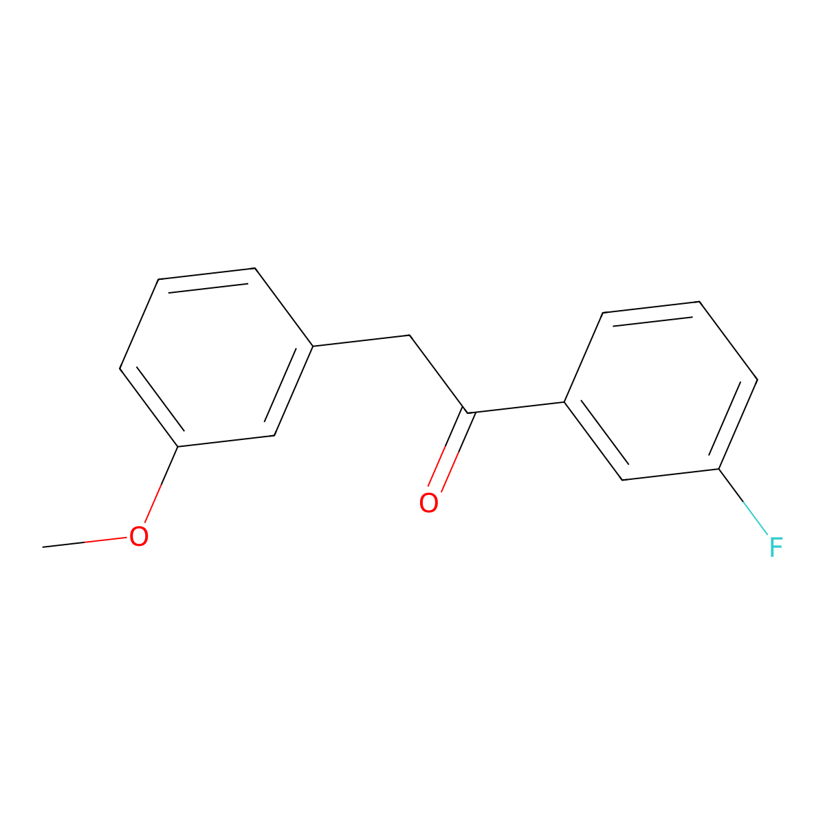 1-(3-Fluorophenyl)-2-(3-methoxyphenyl)-1-ethanone molecular structure, CAS 465514-80-1