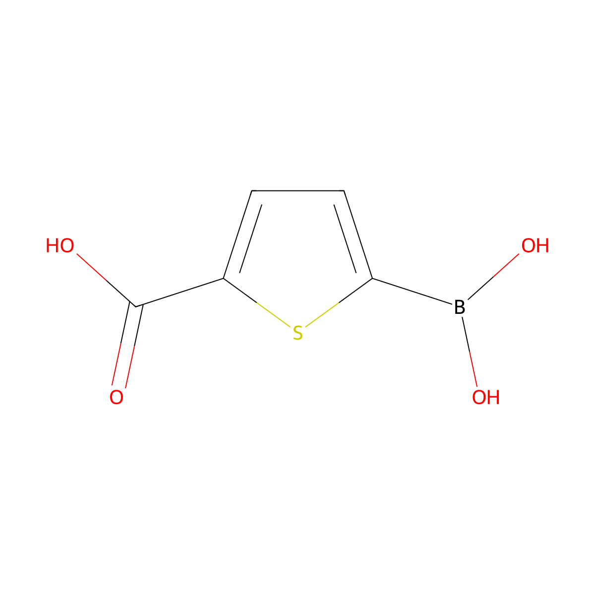 5-Boronothiophene-2-carboxylic acid molecular structure, CAS 465515-31-5
