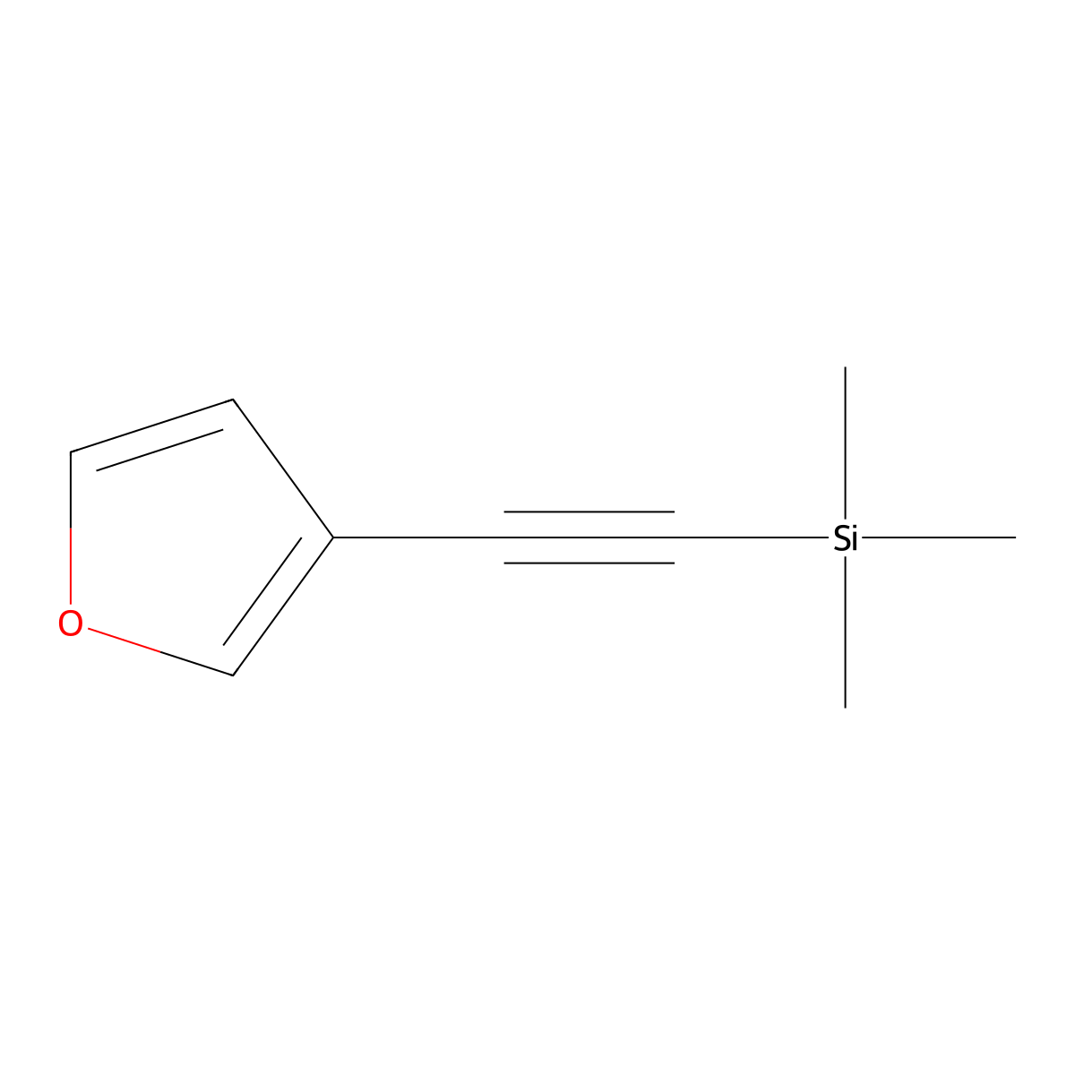 [2-(Furan-3-yl)ethynyl]trimethylsilane molecular structure, CAS 465521-19-1