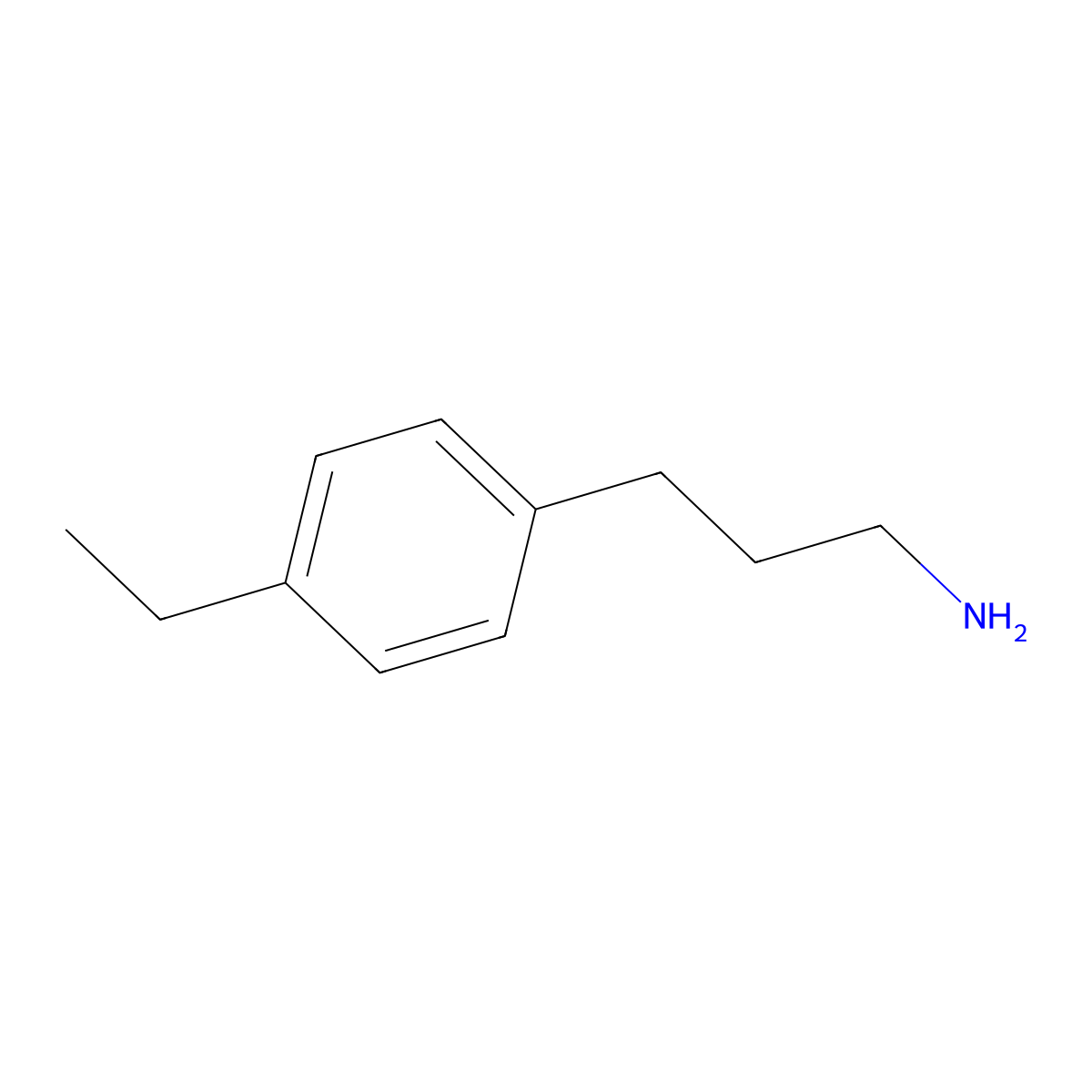 3-(4-Ethylphenyl)propan-1-amine molecular structure, CAS 465529-32-2