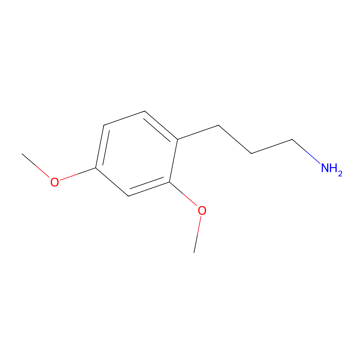 3-(2,4-Dimethoxyphenyl)propan-1-amine molecular structure, CAS 465529-37-7