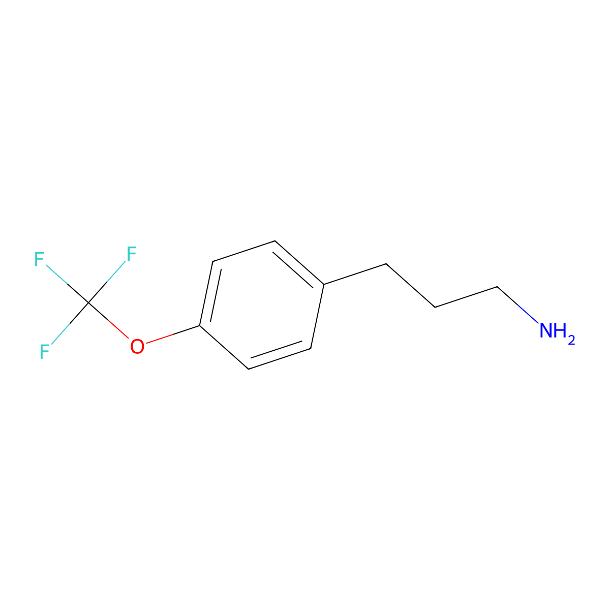 4-(Trifluoromethoxy)-benzenepropanamine molecular structure, CAS 465529-50-4
