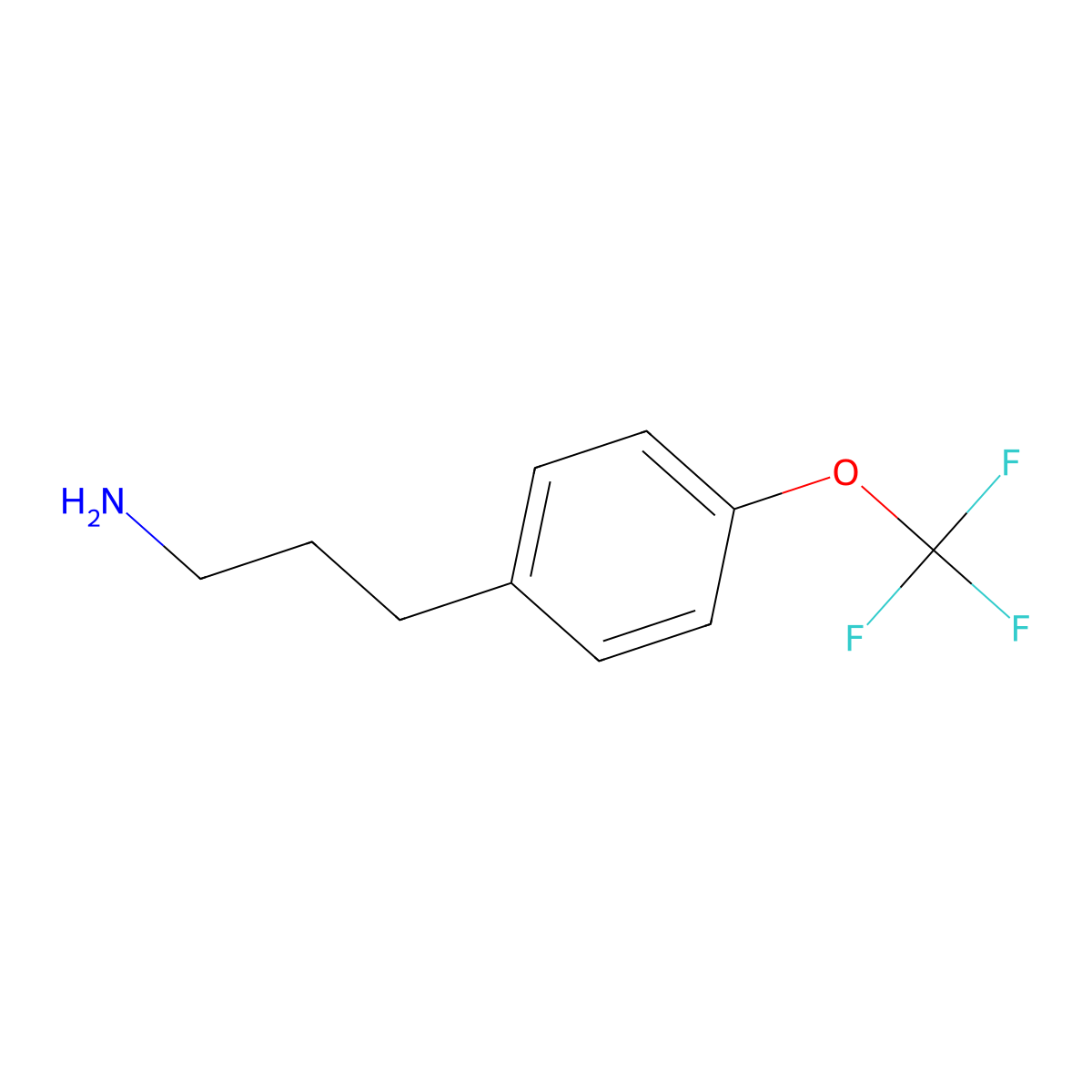 4-(Trifluoromethoxy)-benzenepropanamine molecular structure, CAS 465529-50-4