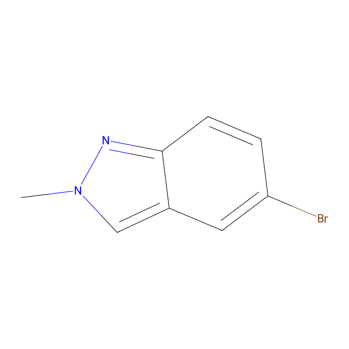5-Bromo-2-methyl-2H-indazole molecular structure, CAS 465529-56-0