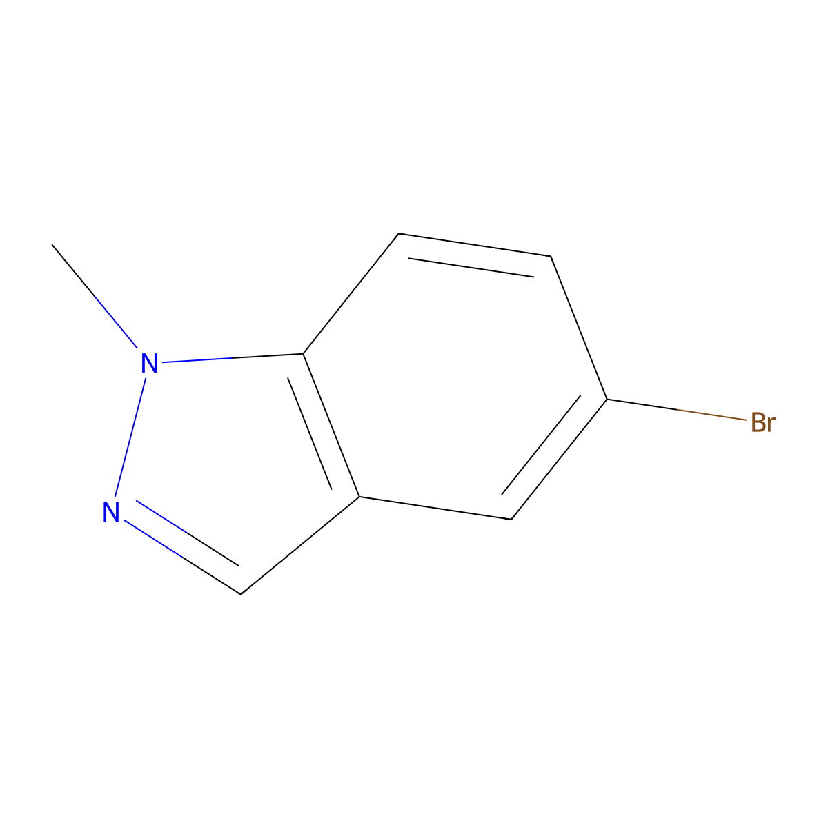 5-Bromo-1-methyl-1H-indazole molecular structure, CAS 465529-57-1