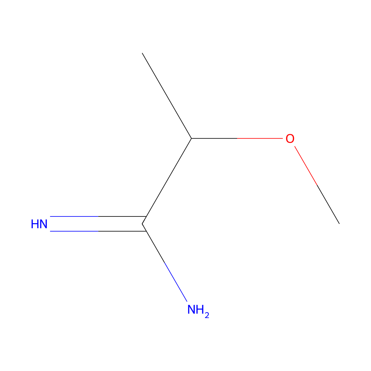 2-Methoxypropanimidamide molecular structure, CAS 465530-91-0