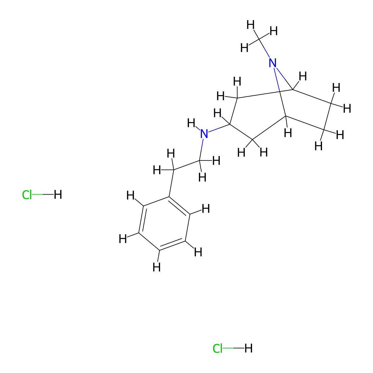 (8-Methyl-8-aza-bicyclo[3.2.1]oct-3-YL)-phenethyl-amine dihydrochloride molecular structure, CAS 465534-76-3