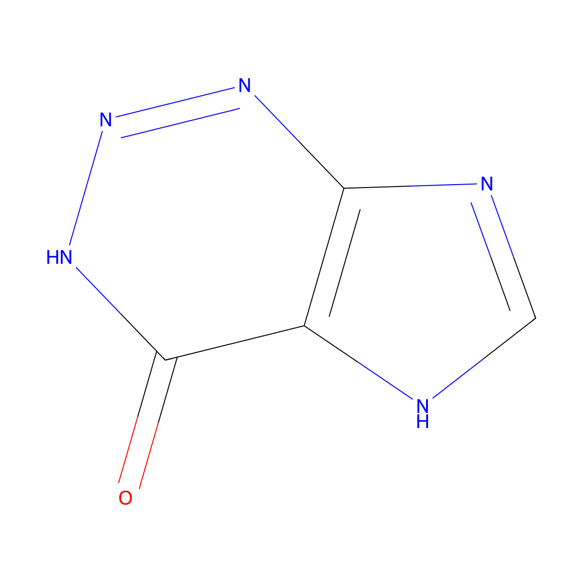 3,7-Dihydro-4H-imidazo(4,5-d)-1,2,3-triazin-4-one molecular structure, CAS 4656-86-4