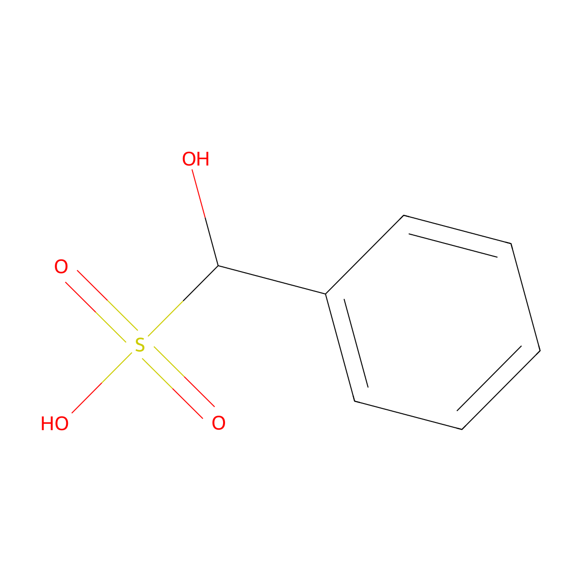 Hydroxy(phenyl)methanesulfonic acid molecular structure, CAS 4657-12-9