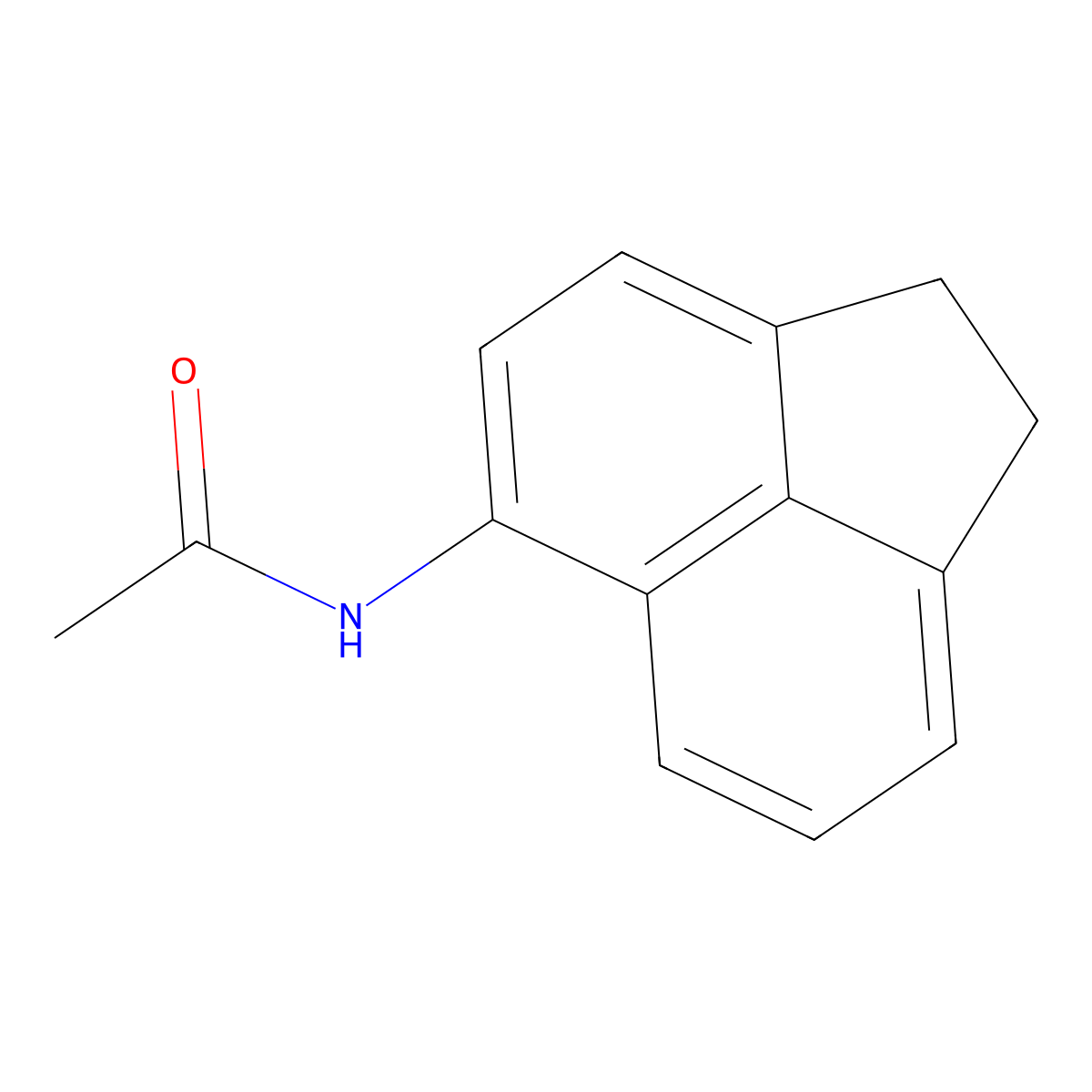 N-Acenaphthen-5-ylacetamide molecular structure, CAS 4657-94-7