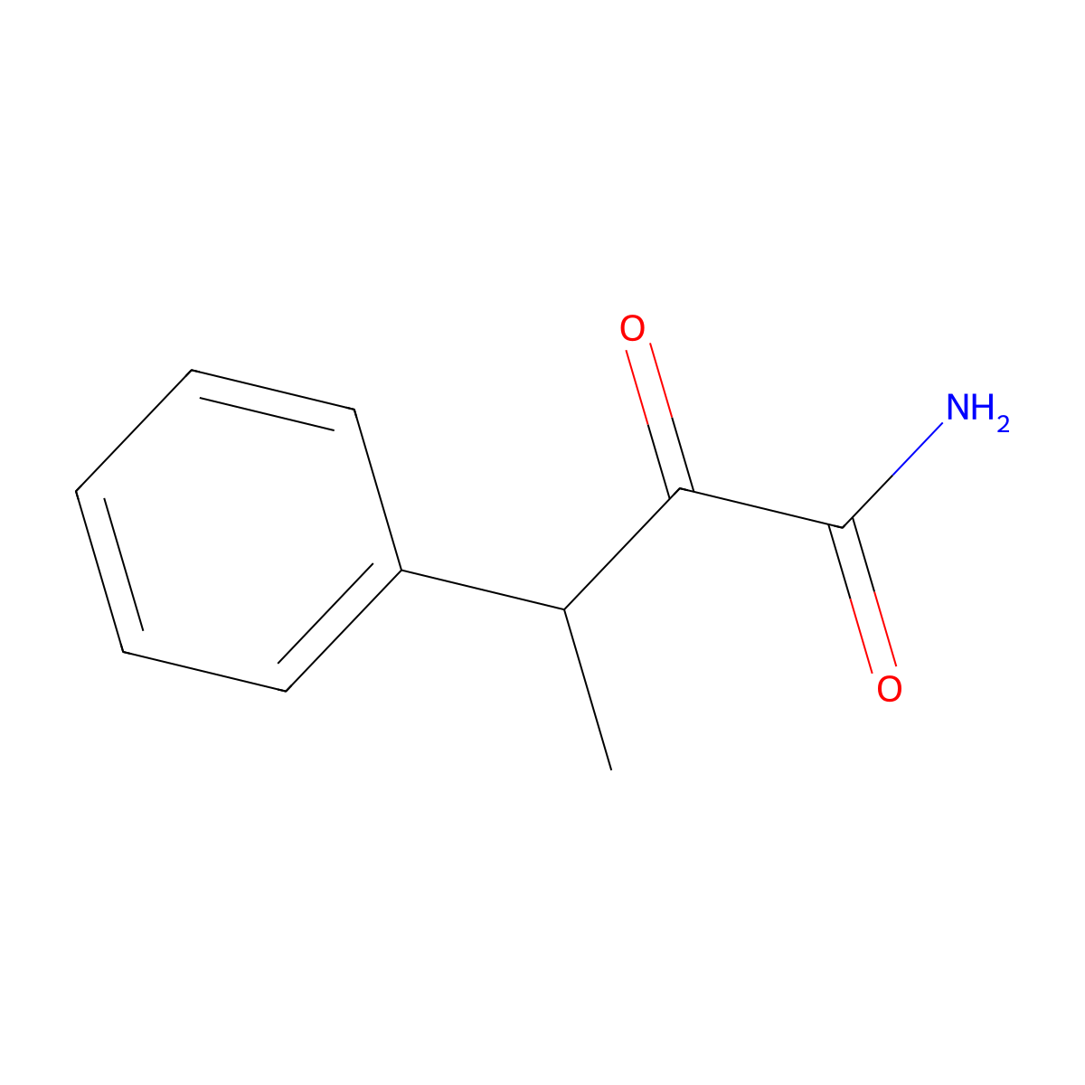 2-Oxo-3-phenylbutanamide molecular structure, CAS 4658-67-7