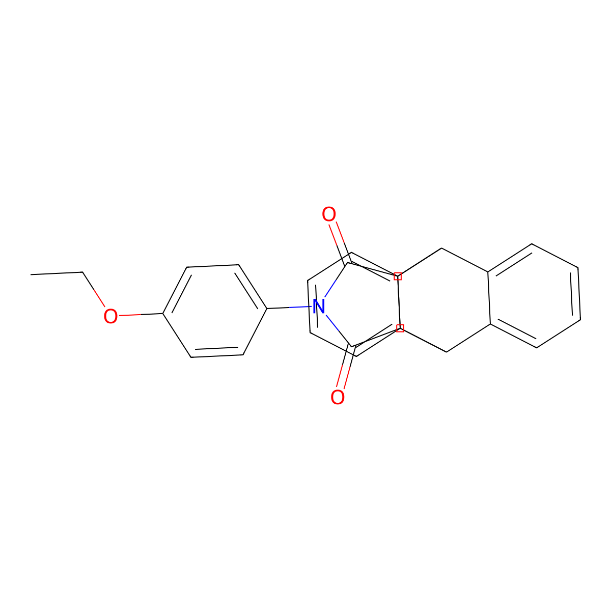 17-(4-Ethoxyphenyl)-17-azapentacyclo[6.6.5.02,7.09,14.015,19]nonadeca-2,4,6,9,11,13-hexaene-16,18-dione molecular structure, CAS 4659-51-2