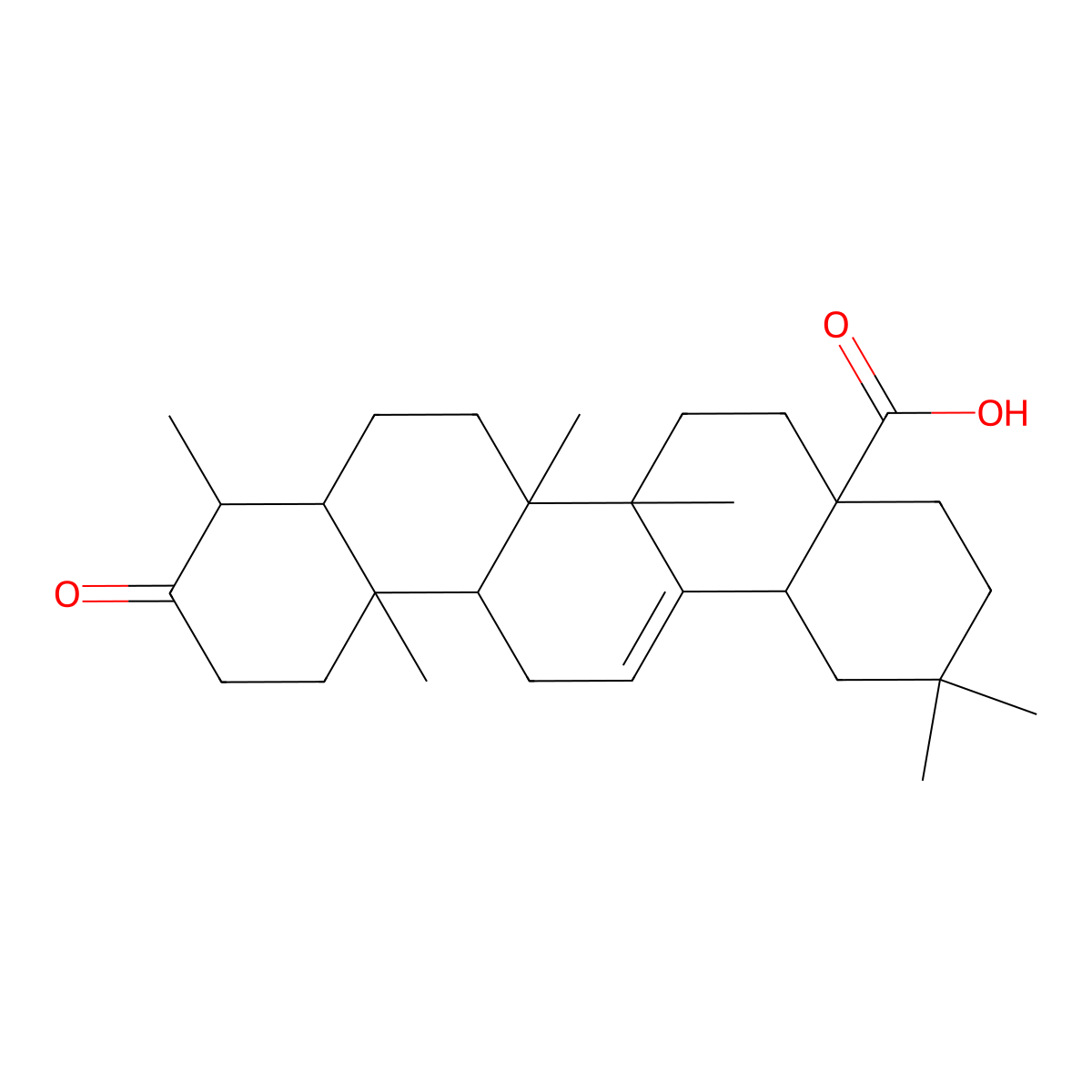 Hedragonic acid molecular structure, CAS 466-02-4
