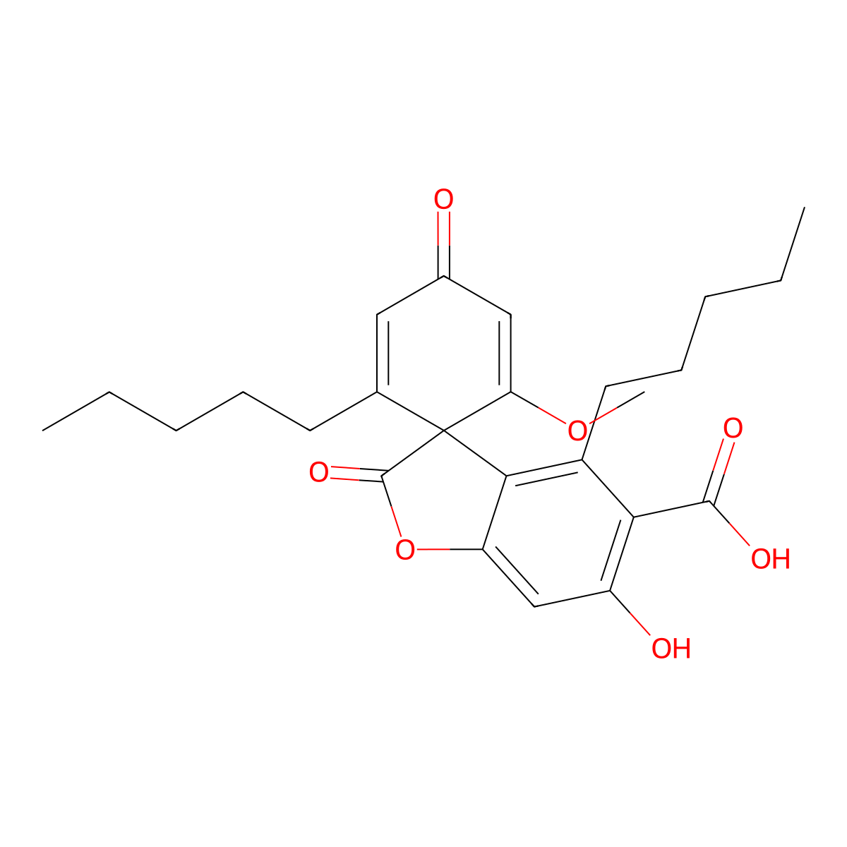 Picrolichenic acid molecular structure, CAS 466-34-2
